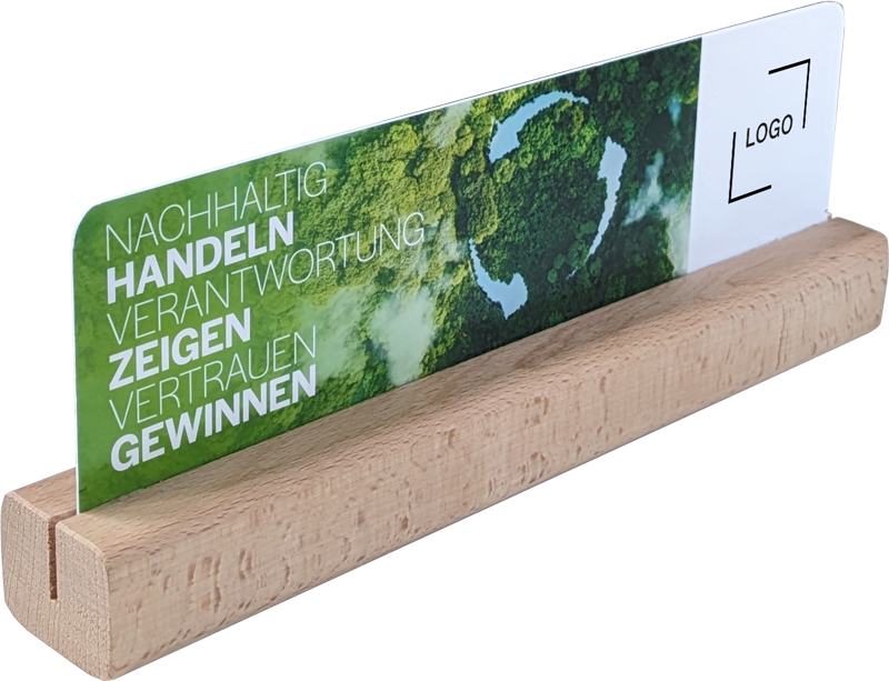 Warentrenner mit POS-Werbeeinleger